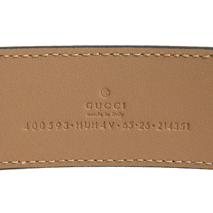 GUCCI グッチ GGマーモント スプリームキャンバス ベルト ベージュ 400593 60/70cm ユニセックス【未使用】【買取品】