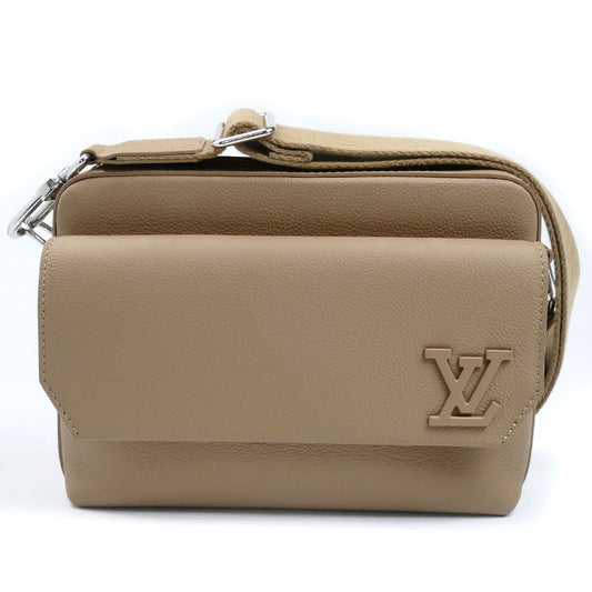 LOUIS VUITTON ルイ・ヴィトン ファストライン メッセンジャー アエログラム ショルダーバッグ ベージュ M23710 IC ユニセックス【中古】【美品】