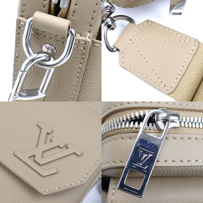 LOUIS VUITTON ルイ・ヴィトン ファストライン メッセンジャー アエログラム ショルダーバッグ ベージュ M23710 IC ユニセックス【中古】【美品】