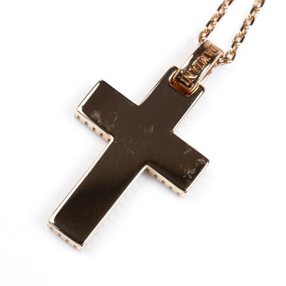 Damiani ダミアーニ K18PG ピンクゴールド メトロポリタン クロス 1Pダイヤ ネックレス ダイヤモンド 8.0g 40/45cm レディース【中古】