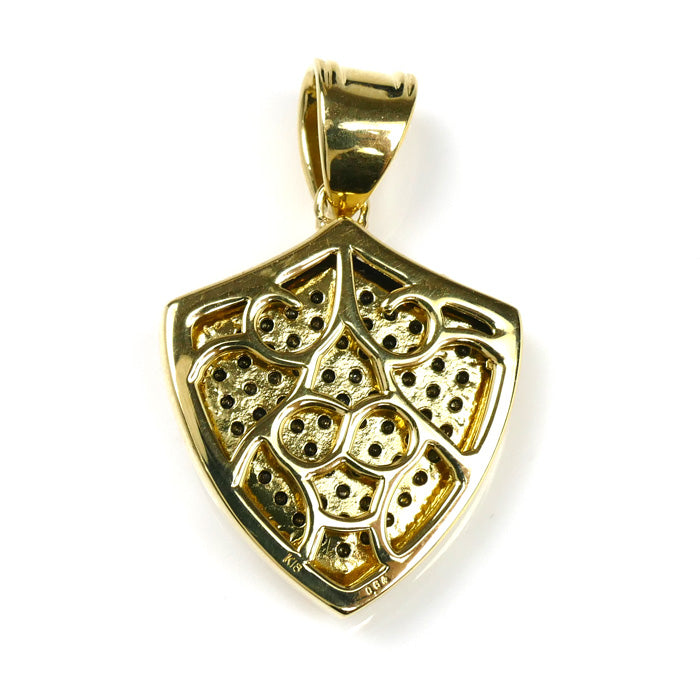 K18YG イエローゴールド ペンダントトップ ブラックダイヤモンド0.64ct 7.8g ユニセックス【中古】【美品】