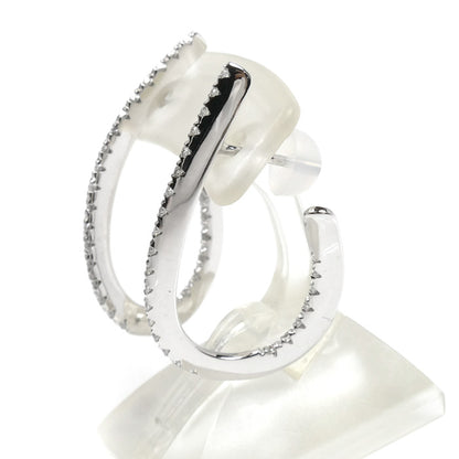 Ponte Vecchio ポンテヴェキオ K18WG ホワイトゴールド ピアス ダイヤモンド0.29ct 4.8g レディース【中古】