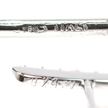 Ponte Vecchio ポンテヴェキオ K18WG ホワイトゴールド ピアス ダイヤモンド0.29ct 4.8g レディース【中古】