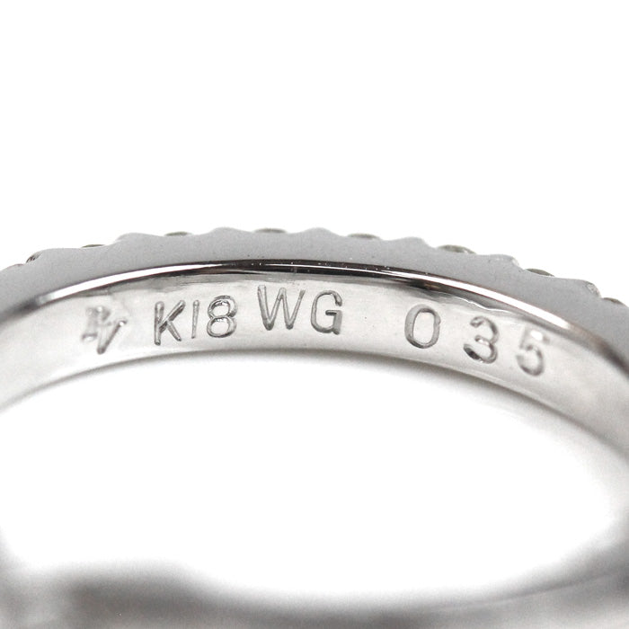 Ponte Vecchio ポンテヴェキオ K18WG ホワイトゴールド ピアス ダイヤモンド0.35ct/0.35ct 3.9g レディース【中古】【美品】