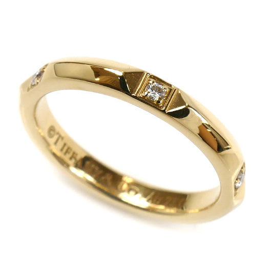 TIFFANY&Co. ティファニー K18YG イエローゴールド Tトゥルーバンド リング・指輪 67134583 ダイヤモンド 7号 2.9g レディース【中古】
