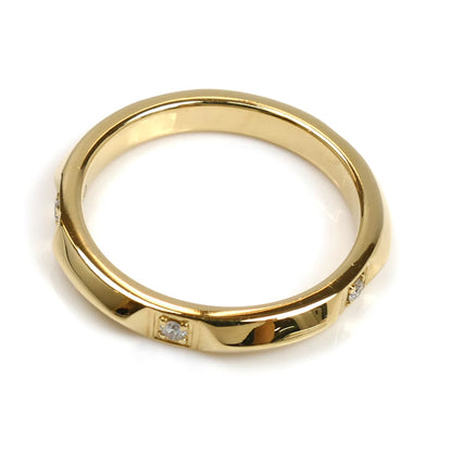 TIFFANY&Co. ティファニー K18YG イエローゴールド Tトゥルーバンド リング・指輪 67134583 ダイヤモンド 7号 2.9g レディース【中古】