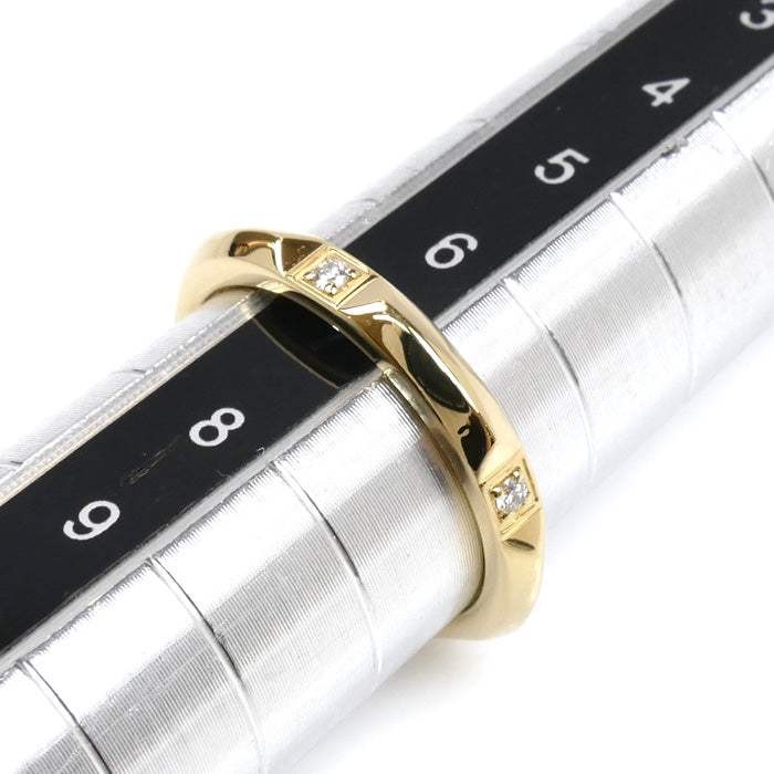 TIFFANY&Co. ティファニー K18YG イエローゴールド Tトゥルーバンド リング・指輪 67134583 ダイヤモンド 7号 2.9g レディース【中古】