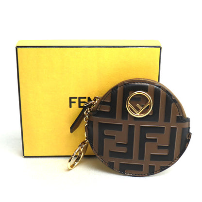 FENDI フェンディ エフイズ ズッカ コインケース ブラウン 8M0444 レディース【中古】【美品】