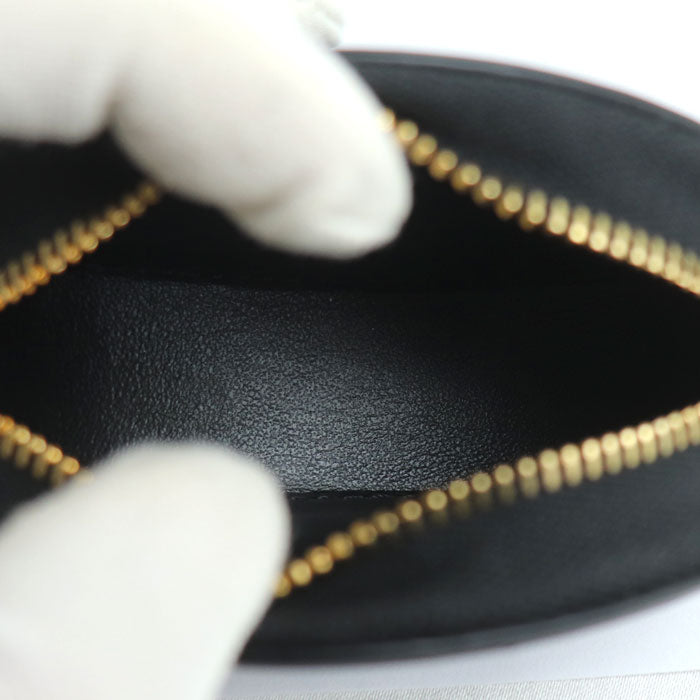 CELINE セリーヌ フック付パース キュイル トリオンフ コインケース ブラック 10I863DPQ.38NO レディース【中古】【美品】