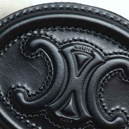 CELINE セリーヌ フック付パース キュイル トリオンフ コインケース ブラック 10I863DPQ.38NO レディース【中古】【美品】