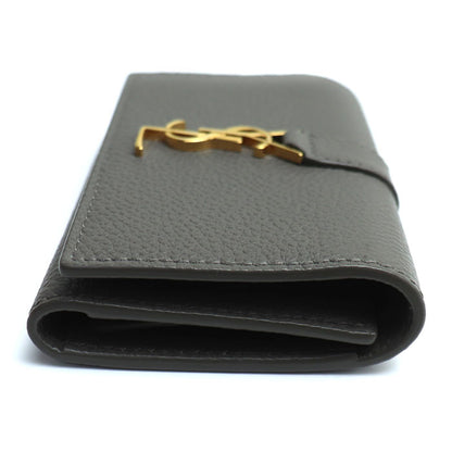 SAINT LAURENT サンローラン 6連 YSLロゴ キーケース グレー 613334 レディース【中古】