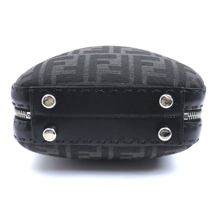 FENDI フェンディ ミニ トラベル ズッカ ショルダーバッグ ブラック 7VA552 ユニセックス【中古】【美品】