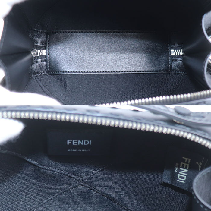 FENDI フェンディ ミニ トラベル ズッカ ショルダーバッグ ブラック 7VA552 ユニセックス【中古】【美品】