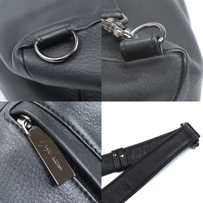 Yohji Yamamoto ヨウジヤマモト Yボディバッグ discord ボディバッグ ブラック DA-I93-790 ユニセックス【中古】【極美品】