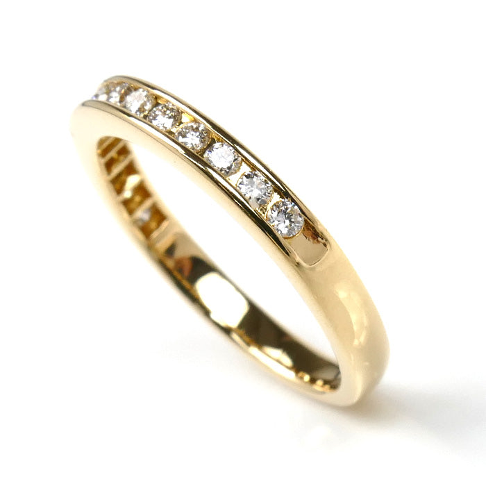 MIKIMOTO ミキモト K18YG イエローゴールド リング・指輪 ダイヤモンド0.20ct 7号 2.3g レディース【中古】【美品】
