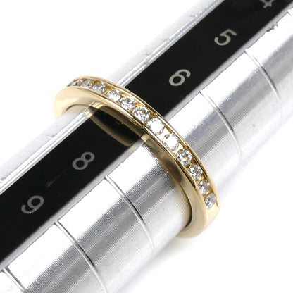 MIKIMOTO ミキモト K18YG イエローゴールド リング・指輪 ダイヤモンド0.20ct 7号 2.3g レディース【中古】【美品】