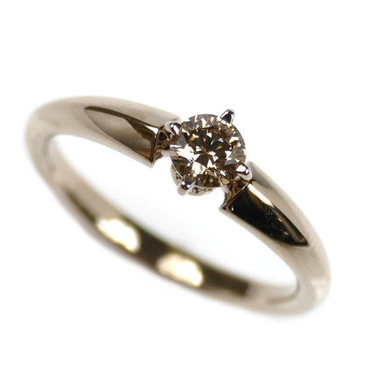 KASHIKEY カシケイ K18シャンパンゴールド ソリティア BD リング・指輪 KSB030RCG ダイヤモンド0.31ct/0.01ct 14号 4.1g レディース【中古】【美品】