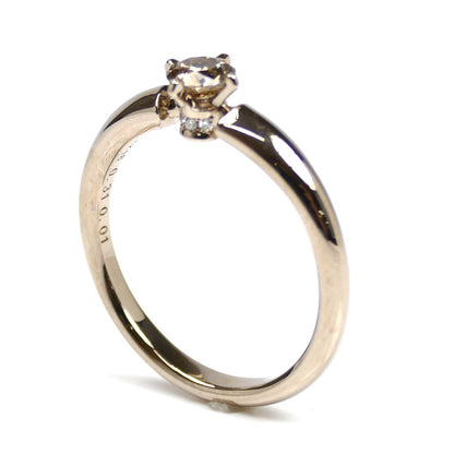KASHIKEY カシケイ K18シャンパンゴールド ソリティア BD リング・指輪 KSB030RCG ダイヤモンド0.31ct/0.01ct 14号 4.1g レディース【中古】【美品】