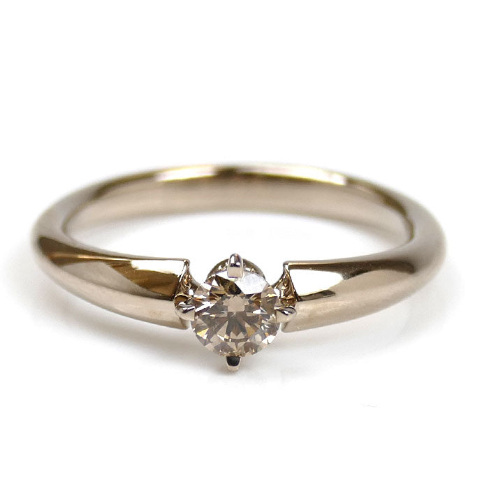 KASHIKEY カシケイ K18シャンパンゴールド ソリティア BD リング・指輪 KSB030RCG ダイヤモンド0.31ct/0.01ct 14号 4.1g レディース【中古】【美品】