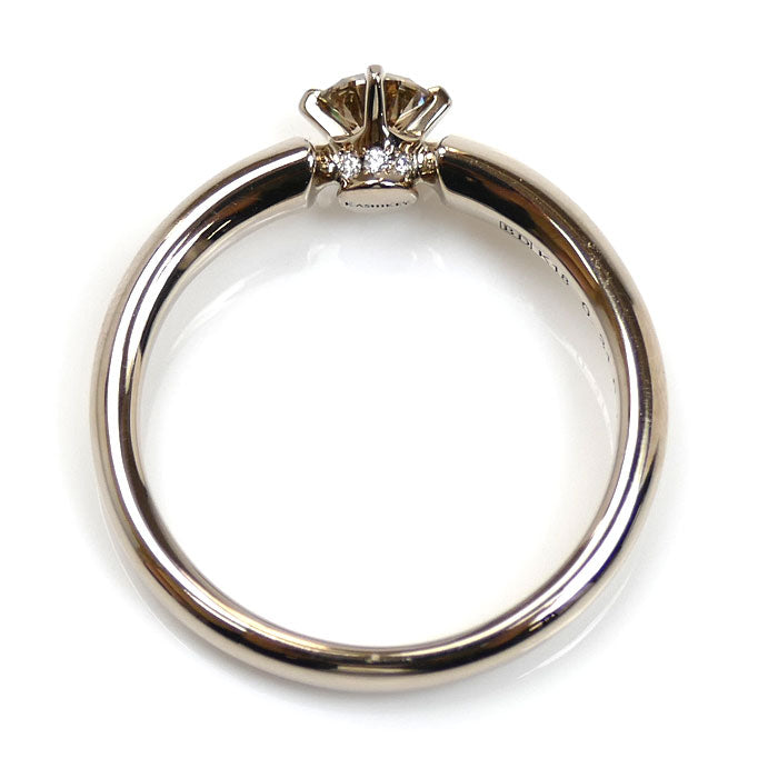KASHIKEY カシケイ K18シャンパンゴールド ソリティア BD リング・指輪 KSB030RCG ダイヤモンド0.31ct/0.01ct 14号 4.1g レディース【中古】【美品】