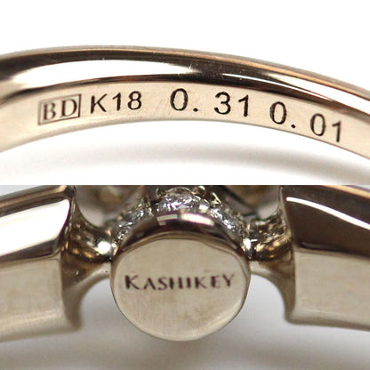 KASHIKEY カシケイ K18シャンパンゴールド ソリティア BD リング・指輪 KSB030RCG ダイヤモンド0.31ct/0.01ct 14号 4.1g レディース【中古】【美品】