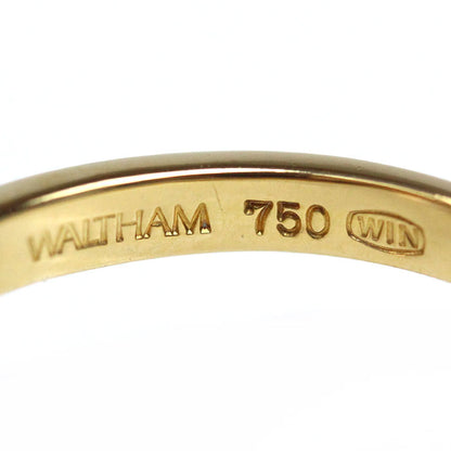 WALTHAM ウォルサム K18YG イエローゴールド リング・指輪 ダイヤモンド 9.5号 4.7g スウィング レディース【中古】