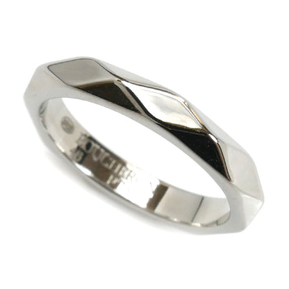 Boucheron ブシュロン Pt950プラチナ ファセット ミディアム リング・指輪 JAL00014 6号 46 4.2g レディース【中古】【美品】