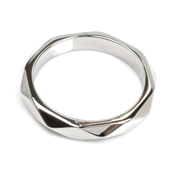 Boucheron ブシュロン Pt950プラチナ ファセット ミディアム リング・指輪 JAL00014 6号 46 4.2g レディース【中古】【美品】