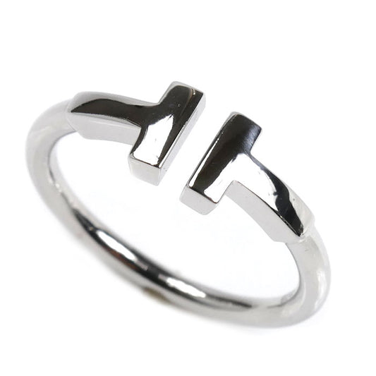 TIFFANY&Co. ティファニー K18WG ホワイトゴールド Tワイヤー リング・指輪 60148370 10号 3.4g レディース【中古】【美品】