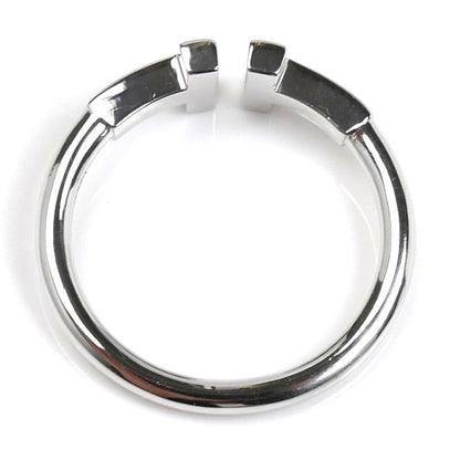 TIFFANY&Co. ティファニー K18WG ホワイトゴールド Tワイヤー リング・指輪 60148370 10号 3.4g レディース【中古】【美品】