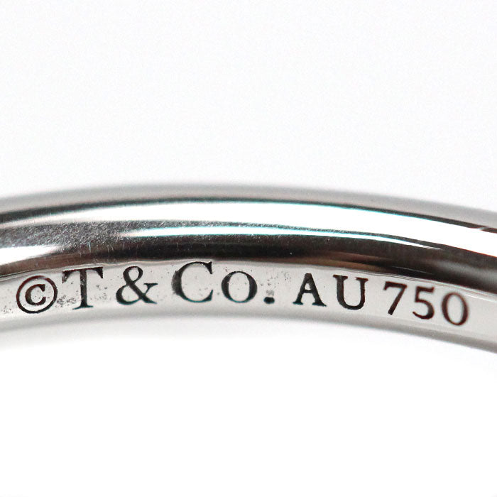 TIFFANY&Co. ティファニー K18WG ホワイトゴールド Tワイヤー リング・指輪 60148370 10号 3.4g レディース【中古】【美品】