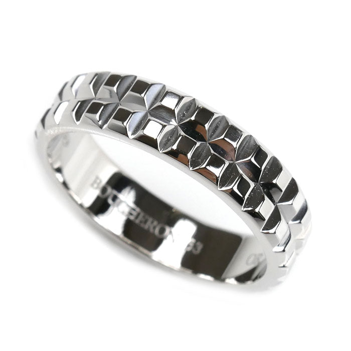 Boucheron ブシュロン K18WG ホワイトゴールド ポワント ド ディアマン リング・指輪 22.5号 63 9.0g メンズ【中古】【美品】