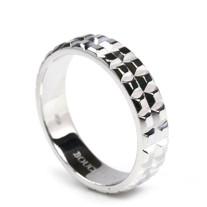 Boucheron ブシュロン K18WG ホワイトゴールド ポワント ド ディアマン リング・指輪 22.5号 63 9.0g メンズ【中古】【美品】