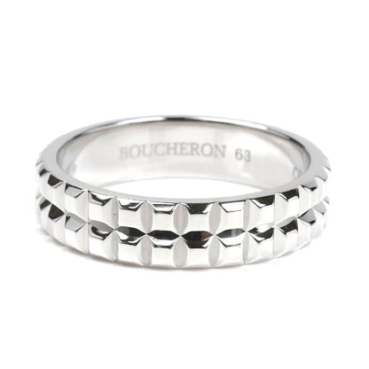 Boucheron ブシュロン K18WG ホワイトゴールド ポワント ド ディアマン リング・指輪 22.5号 63 9.0g メンズ【中古】【美品】