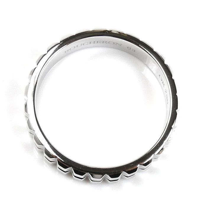 Boucheron ブシュロン K18WG ホワイトゴールド ポワント ド ディアマン リング・指輪 22.5号 63 9.0g メンズ【中古】【美品】