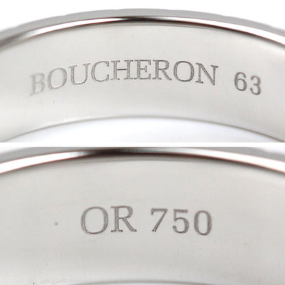 Boucheron ブシュロン K18WG ホワイトゴールド ポワント ド ディアマン リング・指輪 22.5号 63 9.0g メンズ【中古】【美品】