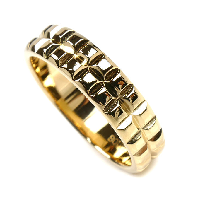 Boucheron ブシュロン K18YG イエローゴールド ポワント ド ディアマン リング・指輪 19号 7.6g メンズ【中古】【美品】
