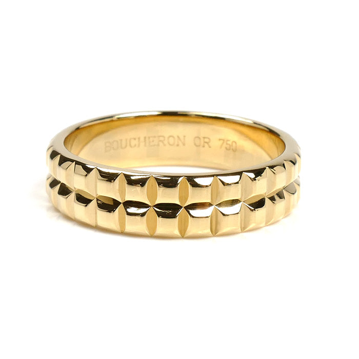 Boucheron ブシュロン K18YG イエローゴールド ポワント ド ディアマン リング・指輪 19号 7.6g メンズ【中古】【美品】