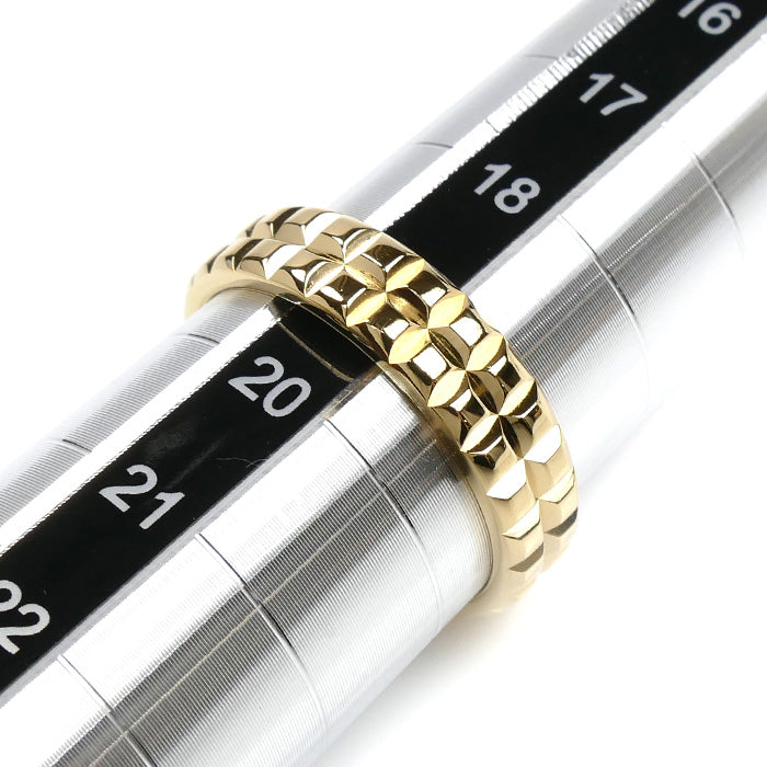 Boucheron ブシュロン K18YG イエローゴールド ポワント ド ディアマン リング・指輪 19号 7.6g メンズ【中古】【美品】