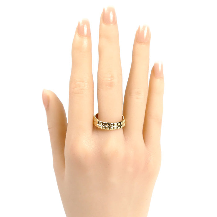 Boucheron ブシュロン K18YG イエローゴールド ポワント ド ディアマン リング・指輪 19号 7.6g メンズ【中古】【美品】