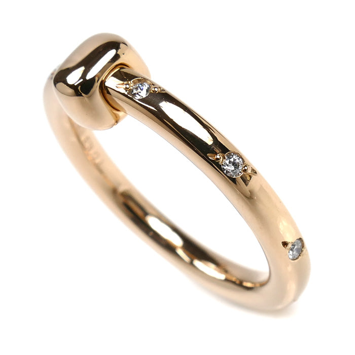 Pomellato ポメラート K18PG ピンクゴールド トゥギャザー リング・指輪 PAC5014-O7000-DB000 13号 4.0g レディース【中古】【美品】