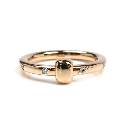 Pomellato ポメラート K18PG ピンクゴールド トゥギャザー リング・指輪 PAC5014-O7000-DB000 13号 4.0g レディース【中古】【美品】