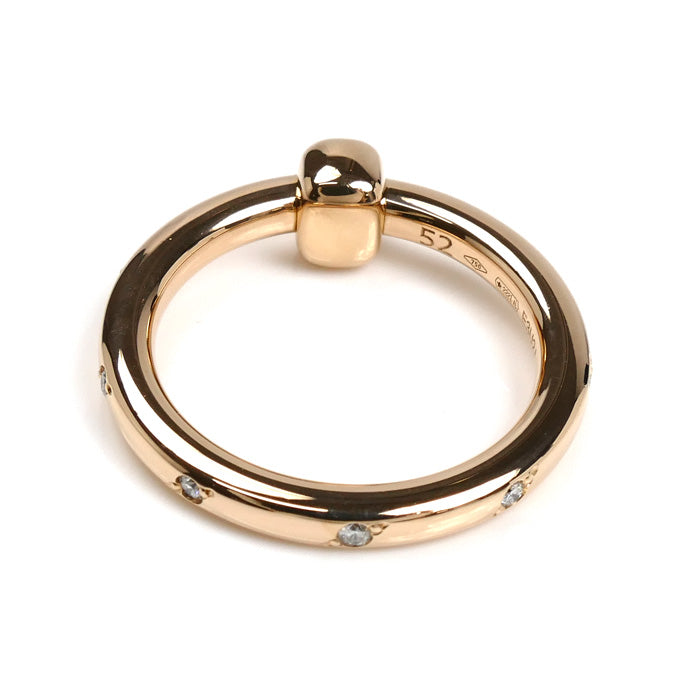 Pomellato ポメラート K18PG ピンクゴールド トゥギャザー リング・指輪 PAC5014-O7000-DB000 13号 4.0g レディース【中古】【美品】