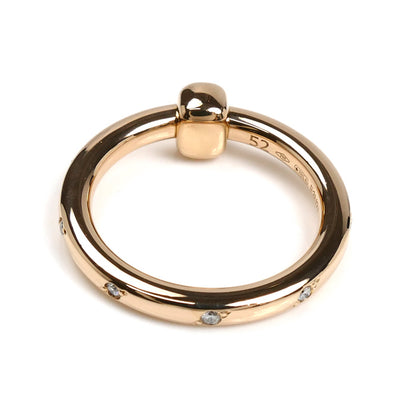 Pomellato ポメラート K18PG ピンクゴールド トゥギャザー リング・指輪 PAC5014-O7000-DB000 13号 4.0g レディース【中古】【美品】