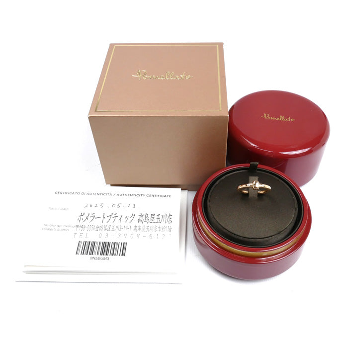 Pomellato ポメラート K18PG ピンクゴールド トゥギャザー リング・指輪 PAC5014-O7000-DB000 13号 4.0g レディース【中古】【美品】