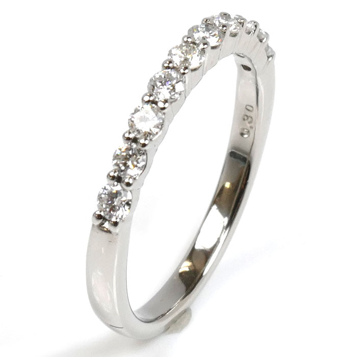 Vendome Aoyama ヴァンドーム青山 Pt950プラチナ ハーフエタニティ リング・指輪 APVR035507DI ダイヤモンド0.30ct 9号 2.6g レディース【中古】【美品】