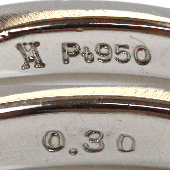Vendome Aoyama ヴァンドーム青山 Pt950プラチナ ハーフエタニティ リング・指輪 APVR035507DI ダイヤモンド0.30ct 9号 2.6g レディース【中古】【美品】