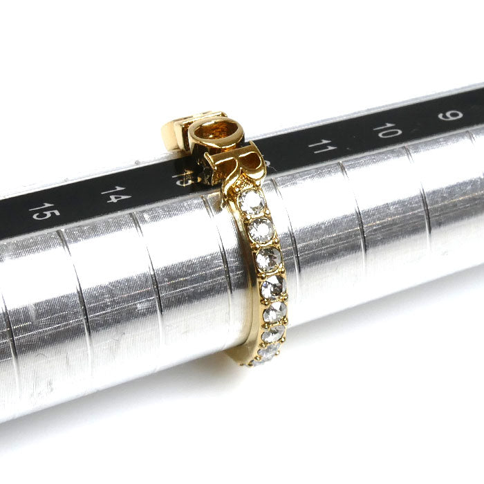 Dior ディオール GP ラインストーン Dio(r)evolution ディオレボリューション リング・指輪 R1009DVOCY_D301 12号 レディース【中古】