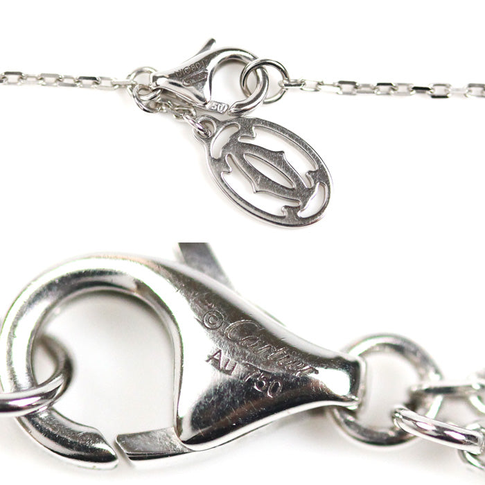 CARTIER カルティエ K18WG ホワイトゴールド ネックレス B7060800 3.1g 38/42/46cm レディース【中古】