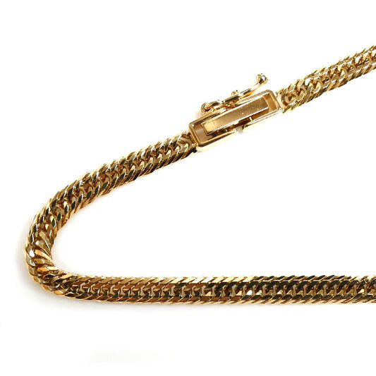 K18YG イエローゴールド ネックレス 喜平12面トリプルカット 10.1g 40cm レディース【中古】